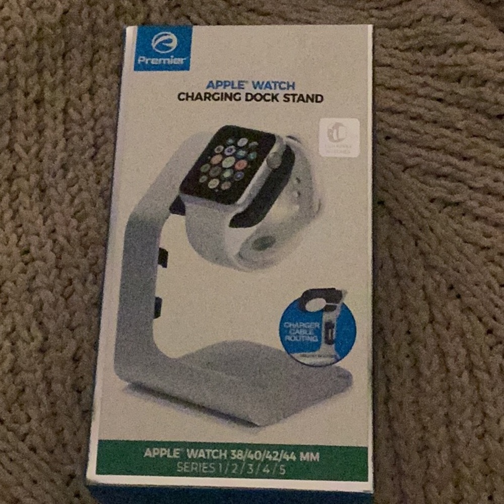Premier Apple Watch Charging Dock Stand - Silver